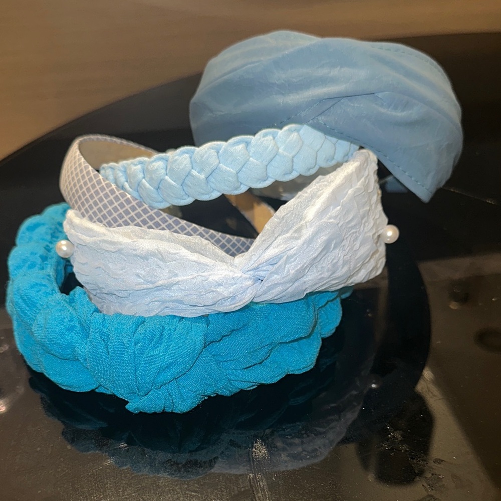 Blue Women's Headband Set of 5